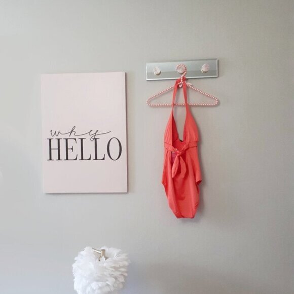 NWT Kate Spade lychee heart buckle halter one piece swimsuit - Picture 6 of 6